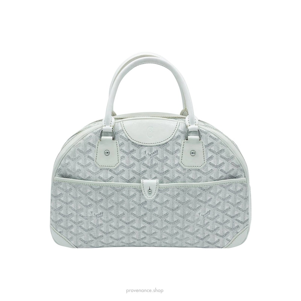 🔴 Goyard St. Jeanne MM Bag - White Goyardine